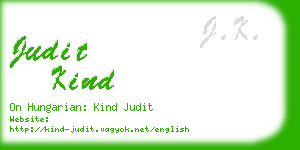 judit kind business card